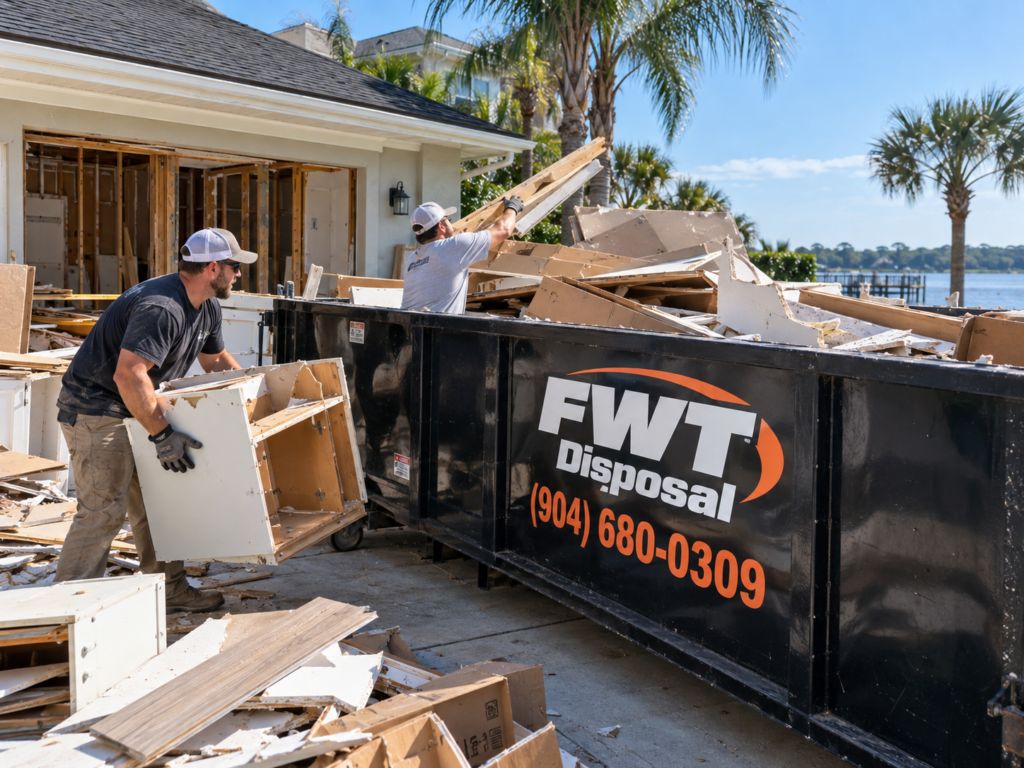 what can you put in a construction dumpster